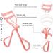 Uranian Eyelash Curler with Built-in Comb and Silicone Refill Pads - Premium Makeup Tool for Perfectly Curled Lashes - Pink-White Comb Included - Buy Online on GoSupps.com