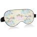 WELLDAY Sleep Mask Elephant Flowers Night Eye Shade Cover Soft Comfort Blindfold Blockout Light Adjustable Strap for Men Women
