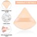 Molain 2 Pieces Triangle Velvet Powder Puff Set for Face & Body Makeup - Nude&Pink - Buy Online on GoSupps.com