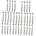 Healvian 32 Pcs Two-in-one Eyebrow Pencil Eyebrow Liner Black Eyebrow Pencil Eyebrow Makeup Tools Wooden
