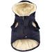 Vecomfy Fleece Lining Extra Warm Dog Hoodie in Winter,Small Dog Jacket Puppy Coats with Hooded,Blue S Small (Pack of 1) Blue