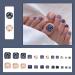 24Pcs French Square False Toenails Glossy Press on Toenails Cute Flower Stick on Toenails Short Acrylic Full Cover Artificial Summer Fake Toenails for Women and Girls Daily Decorations Blue Toenails - Buy Online on GoSupps.com
