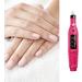 Ruiqas Electric Nail File Kit - Portable Electric Nail Files with 6 Heads and Sanding Bands in Red - Buy Online on GoSupps.com