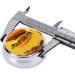 Burger Melt Portable Metal Pill Box - Mini 3-Compartment Travel Case for Small Pills - Hinged Design for Easy Use - Buy Online on GoSupps.com