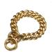 Heavy Duty Choke Cuban Chain Dog Collar for Large Dogs - 19 mm Extra Wide Strong Steel Metal Links for Big Breeds - Rottweiler Pitbull Mastiff Cane Corso Doberman Great Dane Gold 28inch/71cm - Buy Online on GoSupps.com