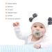 Buy Soft Touch Silicone Baby Pacifier | Antistatic & Stylish | Newborn to 18 Months - Blue - Buy Online on GoSupps.com