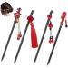 4 pieces of wood hairpins vintage chinese hairpin Chinese hairstyle made of wood vintage hairpins for hair women hair sticks for women girls