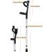 Crutch Folding Elbow Soft Grip Crutches Adjustable 10 Height Slip Resistant Mobility Aid for Elderly Arm Cuff Crutch Foldable Crutch for Handicapped Disabled Adults - Buy Online on GoSupps.com