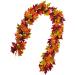 Zerodeko 2 Pcs Simulated Maple Leaf Rattan Pine Cones Hanging Vine Silk Flower - Buy Online on GoSupps.com