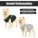 Dog T Shirts Pet Vests Fashion Printing 2 Pack - Small (Chest 13, Length 10.2) - Black & Grey - Buy Online on GoSupps.com
