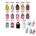 Ranxizy Neoprene Keychain for 30ML Hand Sanitizer Bottles - 4 Pack Leopard Print | Travel Containers Holder Keyring for Gym, Shampoo, Lotion, Soap, Perfume - Buy Online on GoSupps.com
