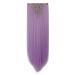 Clip in extensions hair extension such as real hair synthetic hair part 8 tressen 18 clips for complete full head hair extensions 66cm smooth light purple