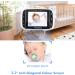 HelloBaby Video Baby Monitor with Remote Camera, Pan-Tilt-Zoom, 3.2'' Color LCD, Night Vision, Temperature Display - Black - Buy Online on GoSupps.com