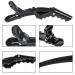 Thetho Hair Clamps - 15 Professional Hair Clips for Stylists | Durable Plastic Black Hairdresser Clips (11.5cm) - Buy Online on GoSupps.com