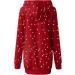 Buy Hanxiulin Elegant Christmas Dress for Women | Long-Sleeved Hoodie & Casual Sweater | Stylish Red Holiday Outfit for Autumn & Winter - Buy Online on GoSupps.com
