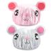 G2plus 2 pieces of children shower hood caricature shower caps for children elastic waterproof shower hood double -layer shower hood children for boys and girls pink and purple