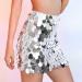 Zoestar Sequin Skirt - Sparkly Silver Hip Scarf Fashion Party Dance Costume for Women/Girls - Buy Online on GoSupps.com