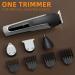 Vexloria Beard Trimmer Men Hair Clippers Men All-in-One Men's Grooming Kit with Nose and Ear Trimmer Detail Trimmer IPX6 Waterproof Professional Cordless Hair Clipper with 4 Limit Combs Black and White - Buy Online on GoSupps.com