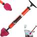 Upgraded High Pressure Toilet Unblock One Shot Toilet Pipe Plunger 2024 New Toilet Unblock a Shot Kit Air Drain Clog Remover Toilet Snake Toilet Unclogger Air Pump Toilet Plunger (1Pc)