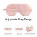 Alittlecloud Silk Sleep Eye Mask for Men & Women | Warm/Cold Steam for Dry, Tired Eyes | Pink | Alleviate Puffy Eyes & Dark Circles - Buy Online on GoSupps.com