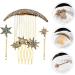 MAGICLULU 1 Set Star Moon Hairpin Bridal Hair Comb Hair Accessories Hair Barrettes Metal Bridesmaids Headpiece Hair Clip Hair Jewelry Hair Pin Star Hairpins Hair Side Comb Clip Hair Decor - Buy Online on GoSupps.com