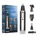 Eyebrow and Nose Hair Trimmer for Women Men 2024 Rechargeable Professional Painless Ear & Facial Hair Trimmer with Powerful Motor and Dual-Edge Blades Easy Cleansing Travel Size