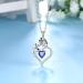 Cute Cat Necklace with Sparkling Zirconia Crystal Birthstone Pendant Necklace for Girls Womens White Gold Over 925 Sterling Silver Animal Necklace Birthstone Jewelry Sweet Present Girlfriend Sisters L December-Tanzanite - Buy Online on GoSupps.com