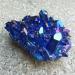 Room Decoration Natural Blue Crystal Aura Quartz Stone Cluster Specimen 150g-550g Suitable for Home (Color : 450g-500g)