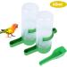 4-Pack Automatic Bird Feed & Water Dispenser for Cage | Parrot & Budgie Water Bottles | Hanging Seed Feeders & Water Clips | 60ml Containers - Buy Online on GoSupps.com