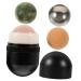 Fomiyes Volcanic Stone Facial Roller - 2 Pack Eye Massage & Beauty Roller for Tension Relief | Premium Jade Scooter for Radiant Skin - Buy Online on GoSupps.com
