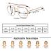 Fashion Oversized Multifocus Reading Glasses for Women Blue Light Blocking Computer Reader Anti Eyestrain Glasses(Couleur:Rouge Grandeur:1.0x) - Buy Online on GoSupps.com