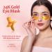 HOPEMATE 24K Gold Eye Mask with Hyaluronic Acid & Collagen - Reduce Wrinkles, Dark Circles, Puffiness & Fine Lines | Skin Firming Under Eye Patches - 14 Pairs - Buy Online on GoSupps.com