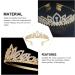 FRCOLOR 1pc Decorative Rhinestone Dress Accessory Princess Headband Shiny Crystal Crowns Party Women Bride Exquisite Comb Girls Trend Bridal Prom Party Baroque Shining Gold Plastic Tiara Small 15x3cm Golden - Buy Online on GoSupps.com