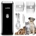 Favrison Electric Pet Hair Clippers Rechargeable Home Dog Grooming Clippers Grooming Kit Clippers for for Dogs & Cats Low Noise Waterproof Cordless Standard Black
