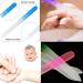 12 Pack Glass Nail Files with Case - Double Sided Crystal Fingernail Files - Gentle Nail Care Manicure Set for Women and Girls - Multi-colored 12pcs - Buy Online on GoSupps.com