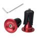 Platt Bicycle Bar End Plugs Aluminum Bike Handlebar Cap for Road Bike Mountain Bike BMX (One Pair) red 01