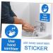 Healifty 5pcs Pinup Stickers Hand Washing Sign Decal Wash Your Hands Sign Use Hand Sanitiser Sign Pvc Safety Warning Decals Hand Sanitiser Decals The Sign Handwashing Fluid Applique Sink 20X15X1cm As Shown 5pcs - Buy Online on GoSupps.com