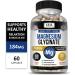 Magnesium Glycinate 184mg Capsules - Chelated for Maximum Absorption - Non-GMO, Gluten-Free - Supports Muscle, Joint, and Heart Health - 60 Veggie Caps - Buy Online on GoSupps.com