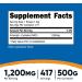 Nutricost N-Acetyl Cysteine (NAC) Powder 500g - Vegan, Non-GMO, Gluten Free - Buy Online on GoSupps.com