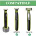 Philips Norelco One Blade QP2520 & QP2630 Shaver Razor Stand - Aluminum Alloy Men's Shaving Stand for Bathroom Sink, Desk, Counter, Dresser, or Travel (Gray+Green) - Buy Online on GoSupps.com