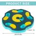 Dog Puzzle Feeder Toy for Mental Stimulation & Training - Radsocken Interactive Treat Dispenser (Blue) - Buy Online on GoSupps.com