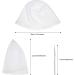 Silicone Highlight Cap for Women - Reusable Salon Dyeing Cap with Hooks (White) - Buy Online on GoSupps.com