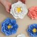 ORFOFE Wall Flower Sculpture 1Pc peony flower wall decoration home decoration Ceramic wall art Ceramic Flower Flower Wall White 7x7cm - Buy Online on GoSupps.com