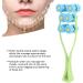 Melon Seed Face Massager - V Shaped Tightening Tool for Cheeks Neck & Chin | Portable Design for Face Legs & Arms (Blue - Buy Online on GoSupps.com