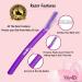 Vertex Women's Eyebrow Razors (6pc) - Dermaplaning & Brow Shaping Facial Hair Removal Tools - Buy Online on GoSupps.com