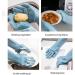 Oven Mitts Heat Resistant Silicone Cleaning Gloves Kitchen Oven Gloves Waterproof Housework Gloves Laundry Dish Scrubbing Pot Cleaning Fruit Gloves 2pcs for Grilling/Cooking/Baking/BBQ (Color : A) - Buy Online on GoSupps.com