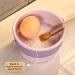 3-in-1 Brush Cleaner Box | Silicone Makeup Brush Cleaning Mat - Violet | International Shipping Available - Buy Online on GoSupps.com