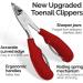 Pedicure Nail Clippers Professional Thick Toenail Clippers and Ingrown Nail Clippers for Men and Seniors Pedicure Clippers Toenail Clippers Heavy Duty Nail Clippers for Thick Toenails Professional Pointed (Red) - Buy Online on GoSupps.com