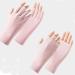 Anti UV Gloves for Nail Lamp Light Manicure Gloves UV Protection Gloves Fingerless UV Light Gloves for Gel Nail Lamp Hand (Cherry Pink)