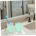 FRCOLOR Green Toothbrush Holder & Toothpaste Storage Cup Medium Travel Tumbler Organizer - Buy Online on GoSupps.com